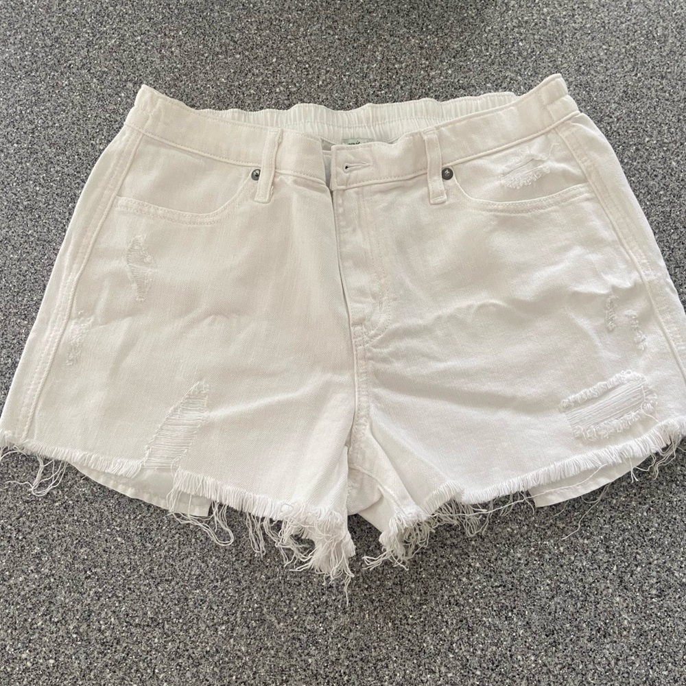 aerie distressed shorts